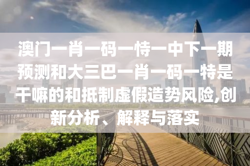 澳門一肖一碼一恃一中下一期預(yù)測(cè)和大三巴一肖一碼一特是干嘛的和抵制虛假造勢(shì)風(fēng)險(xiǎn),創(chuàng)新分析、解釋與落實(shí)