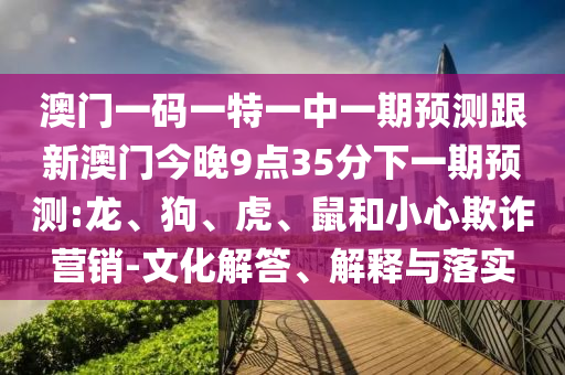 澳門(mén)一碼一特一中一期預(yù)測(cè)跟新澳門(mén)今晚9點(diǎn)35分下一期預(yù)測(cè):龍、狗、虎、鼠和小心欺詐營(yíng)銷(xiāo)-文化解答、解釋與落實(shí)
